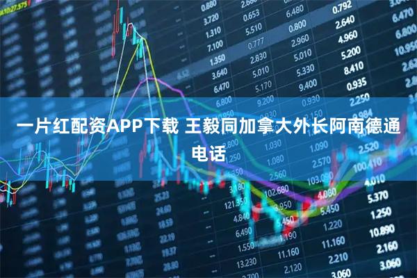 一片红配资APP下载 王毅同加拿大外长阿南德通电话